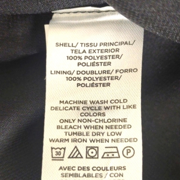 Loft black lined long sleeve sheer blouse, back button closure, Small, NWT - Picture 7 of 10